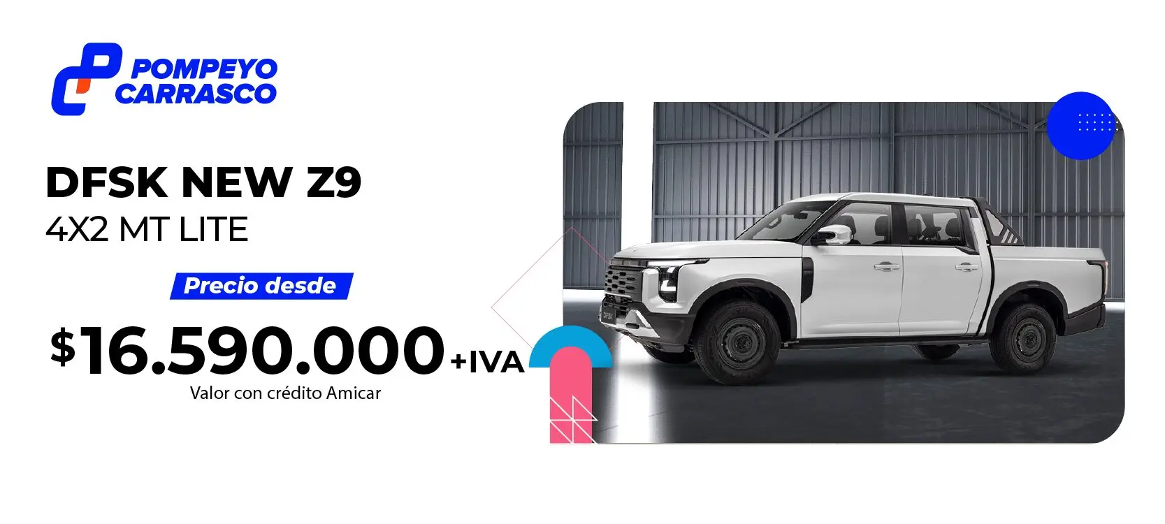 Oferta DFSK New Z9 para empresas y flotas