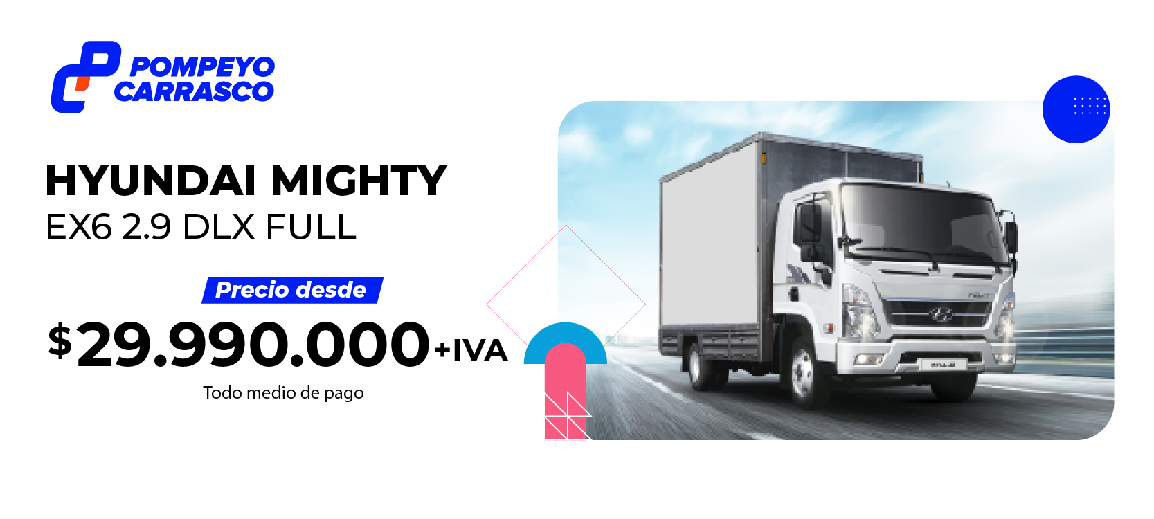Oferta Hyundai Mighty para empresas y flotas